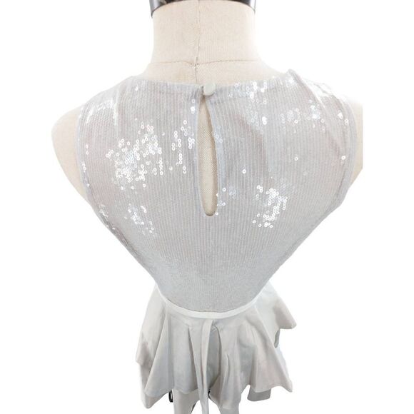 Armani Exchange Women Dove Gray Cocktail Mini Dress Size 4 - Picture 10 of 16